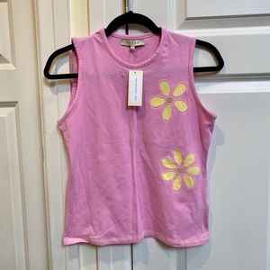 Sorbé Pink Top With Yellow Flower